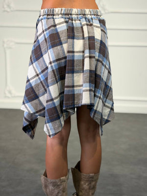 pantagonna a camicia a quadri