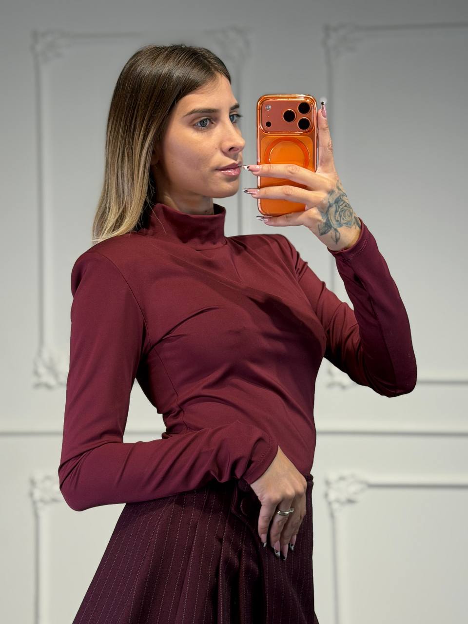 maglia in licra con spalline