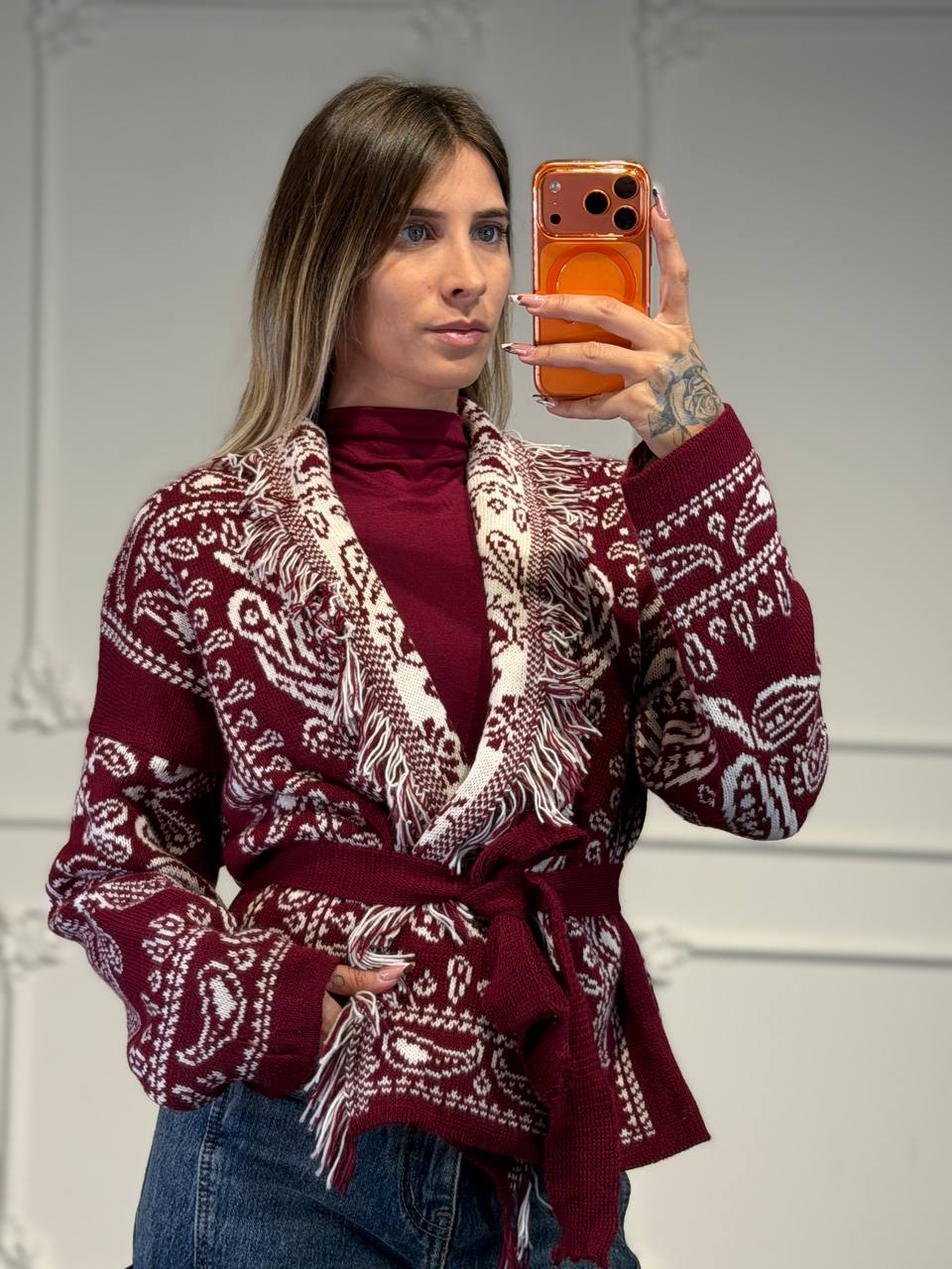 cardigan indian crop
