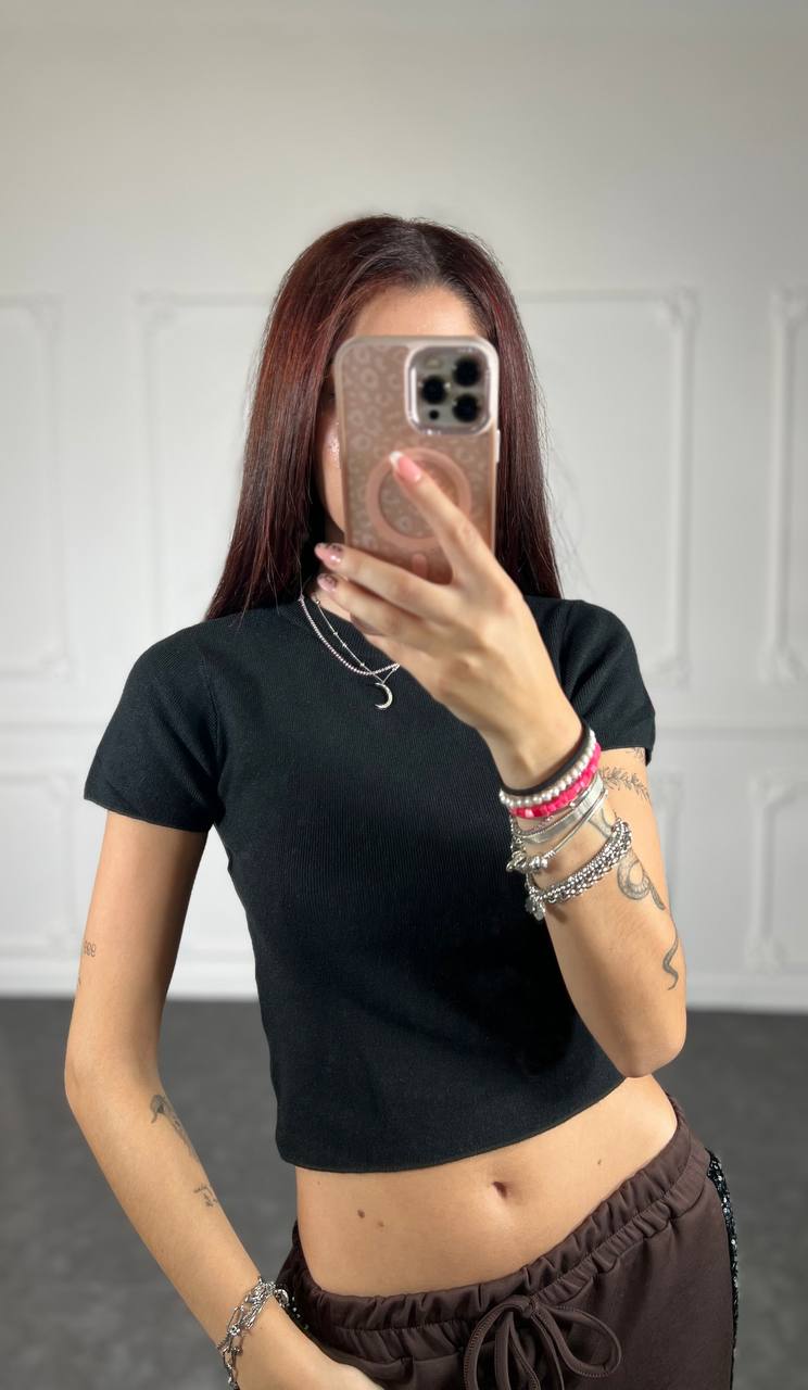Maglia Basic Crop