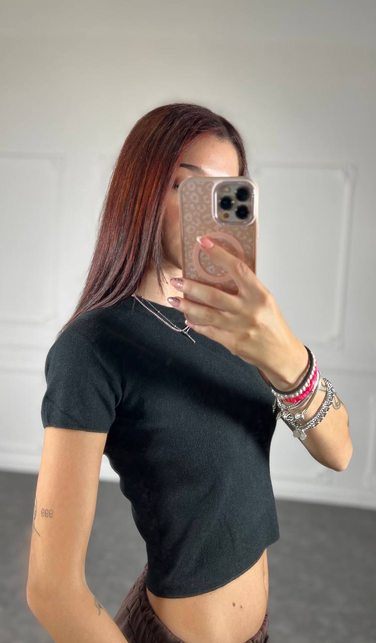 Maglia Basic Crop