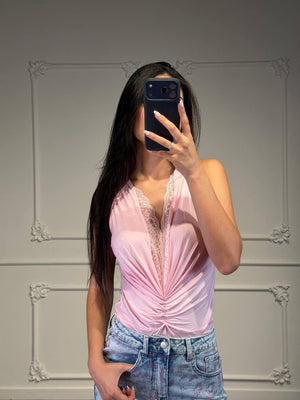 body con drappeggio