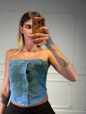 top jeans blu