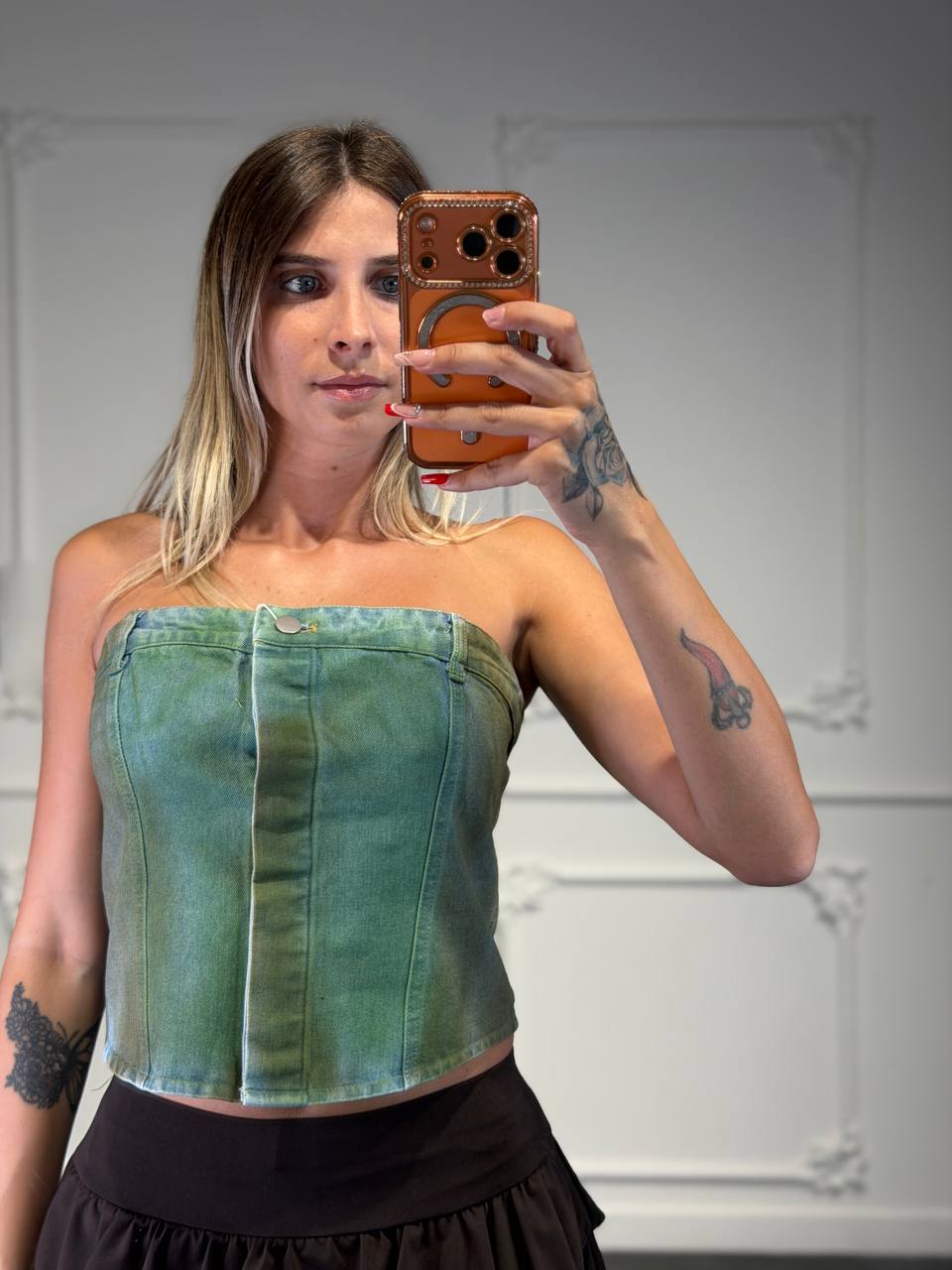top jeans green