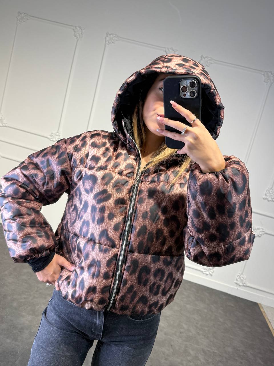 GIACCHETTO BOMBER LEOPARD FASHION