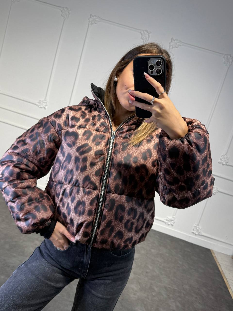 GIACCHETTO BOMBER LEOPARD FASHION