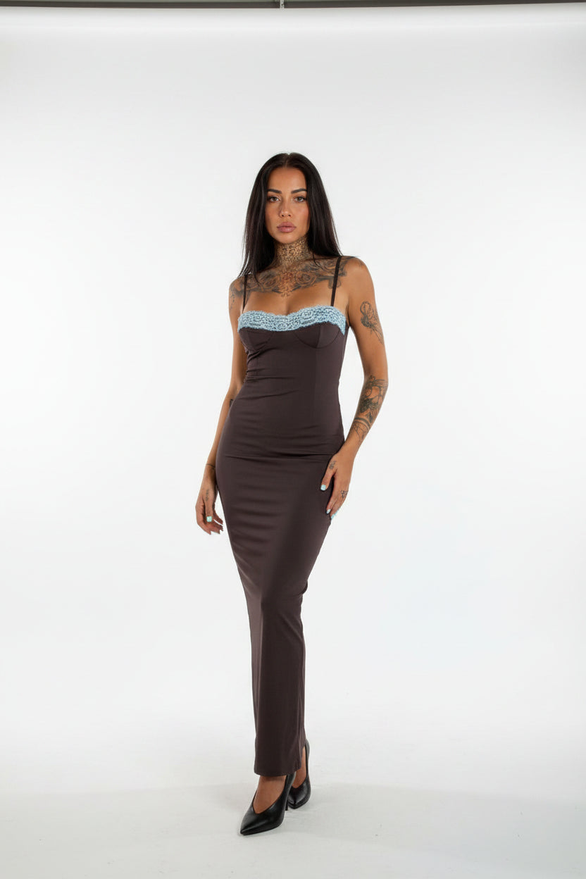 abito Ginevra con pizzo
