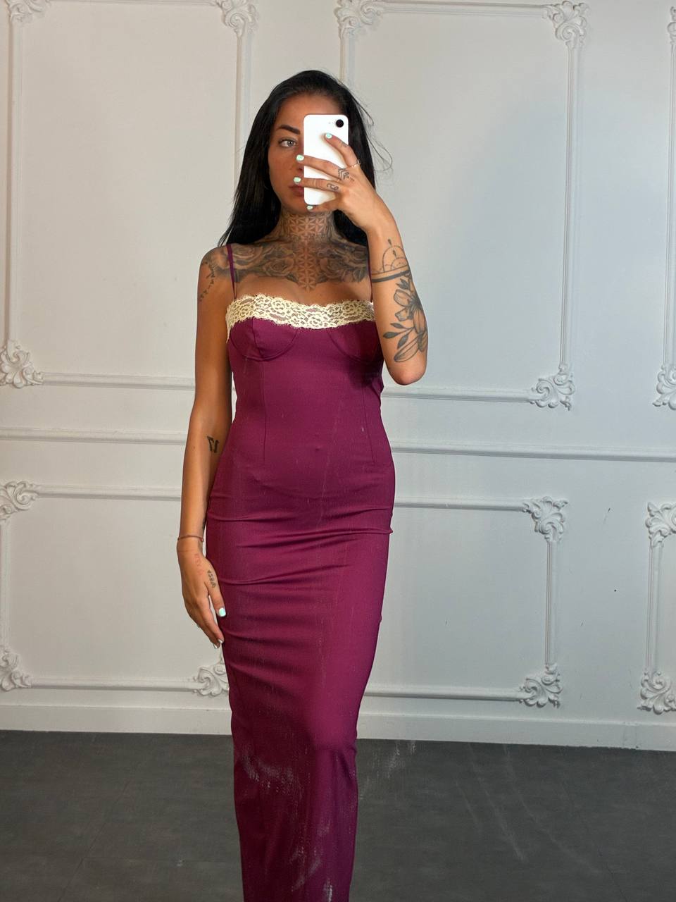 abito Ginevra con pizzo