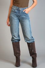 jeans tasca brown
