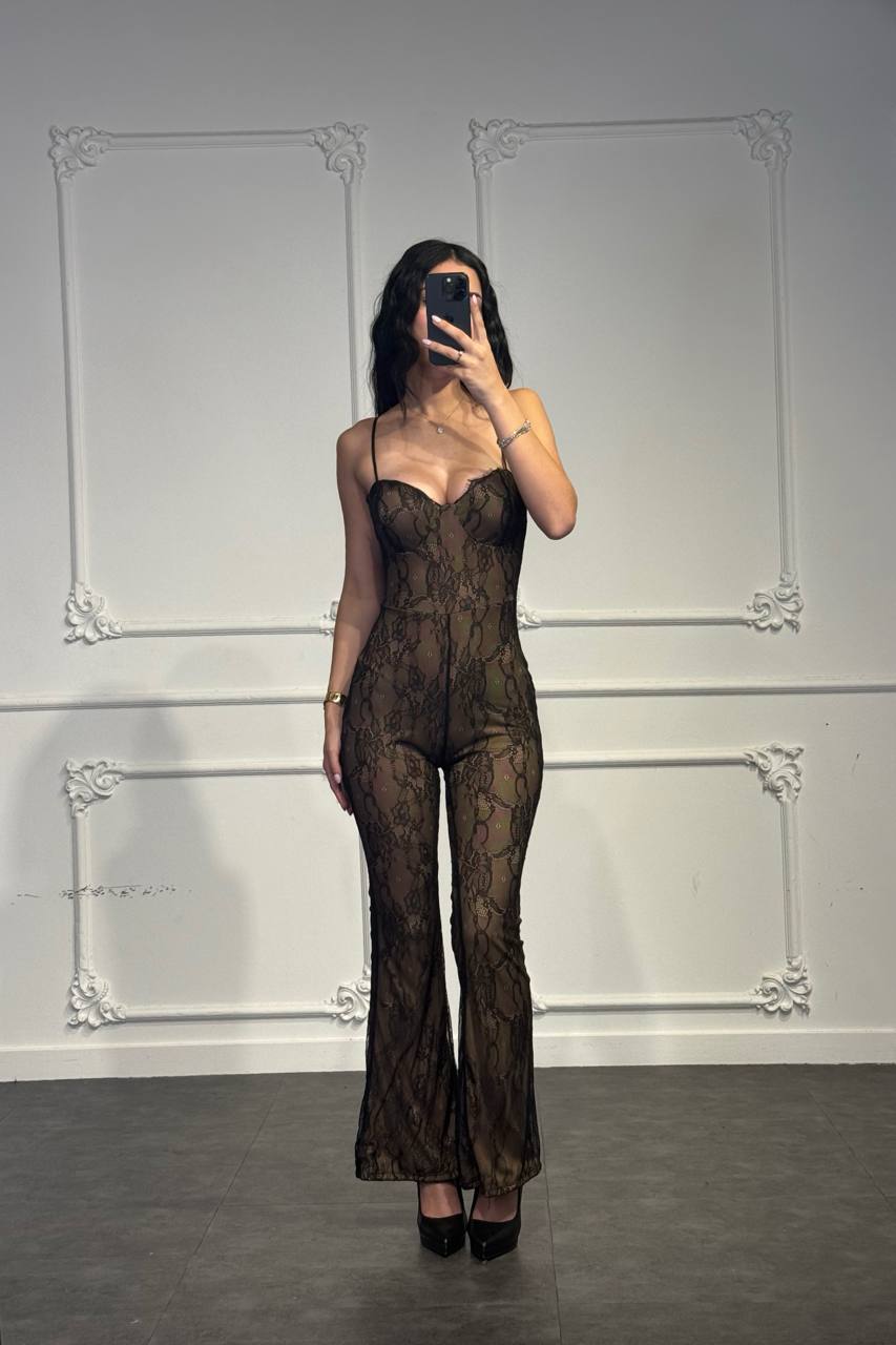 jumpsuit lingerie in pizzo