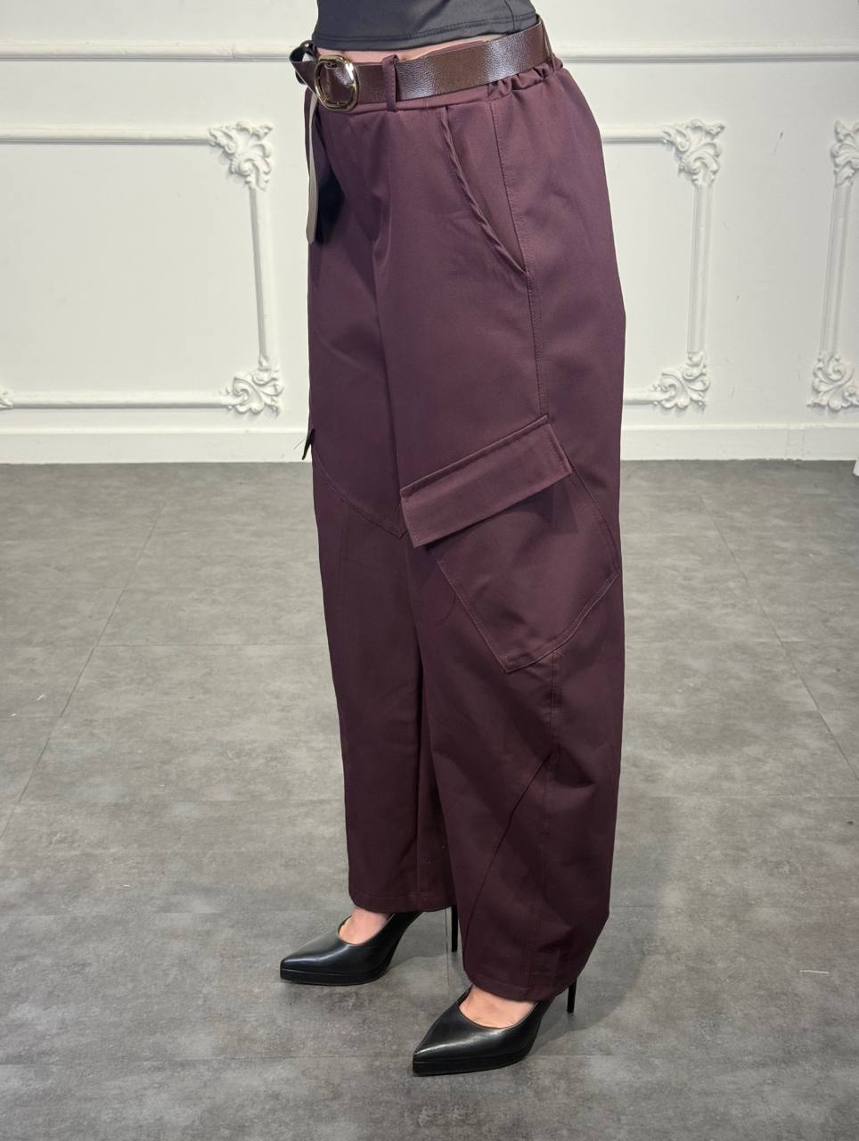 pantaloni cinzia con cinta