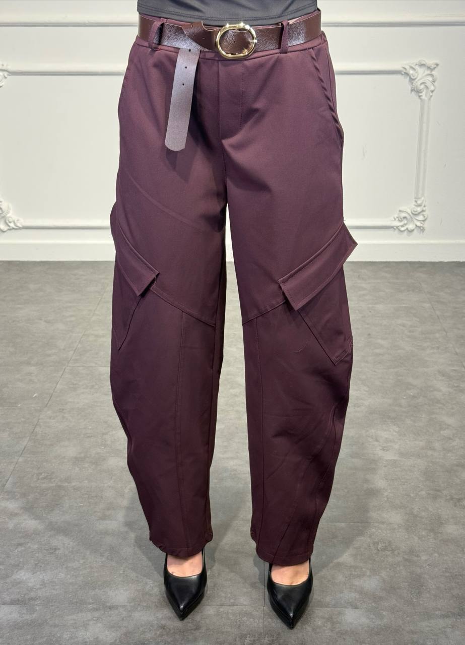 pantaloni cinzia con cinta