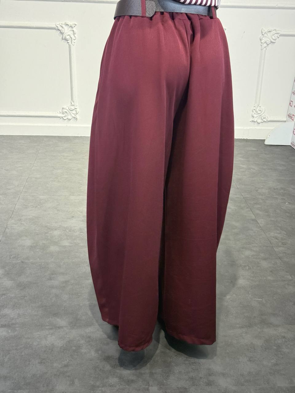 pantaloni palazzo a vita alta