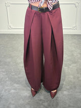 pantaloni palazzo a vita alta