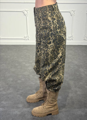 jeans leopardato