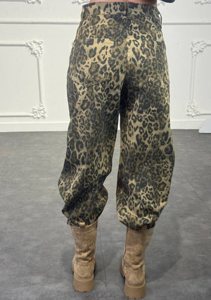 jeans leopardato