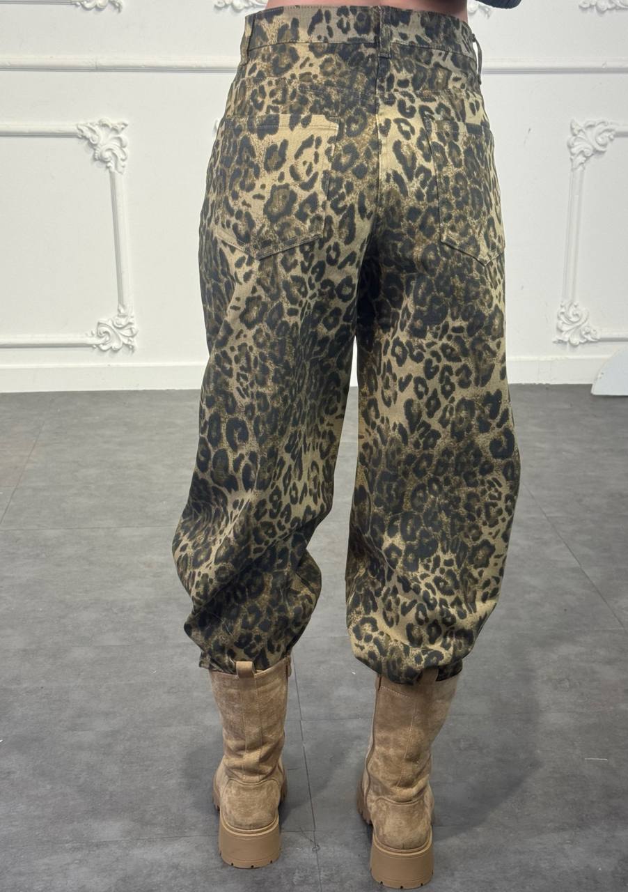 jeans leopardato