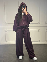 coordinato tuta con pantalone palazzo