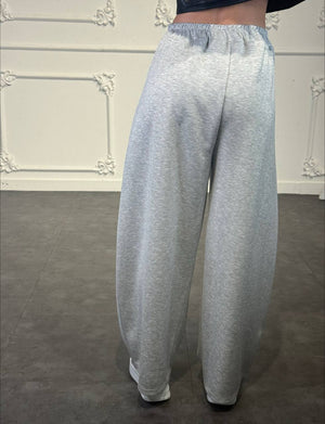 Pantaloni palazzo morbidi con vita elasticizzata