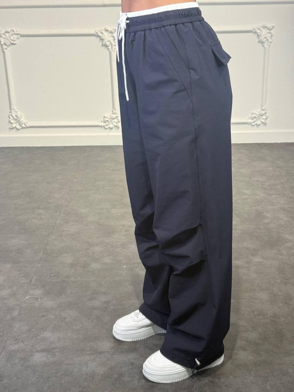 pantaloni tuta con doppio bordo
