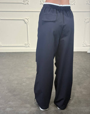 pantaloni tuta con doppio bordo