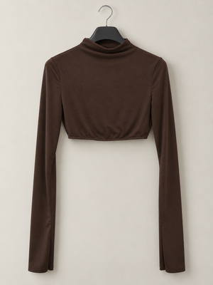 maglia in licra crop