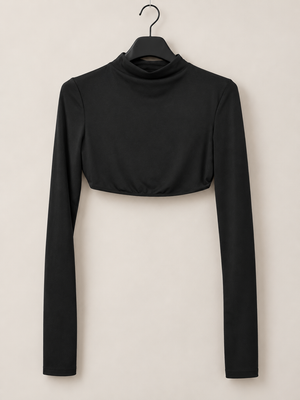 maglia in licra crop