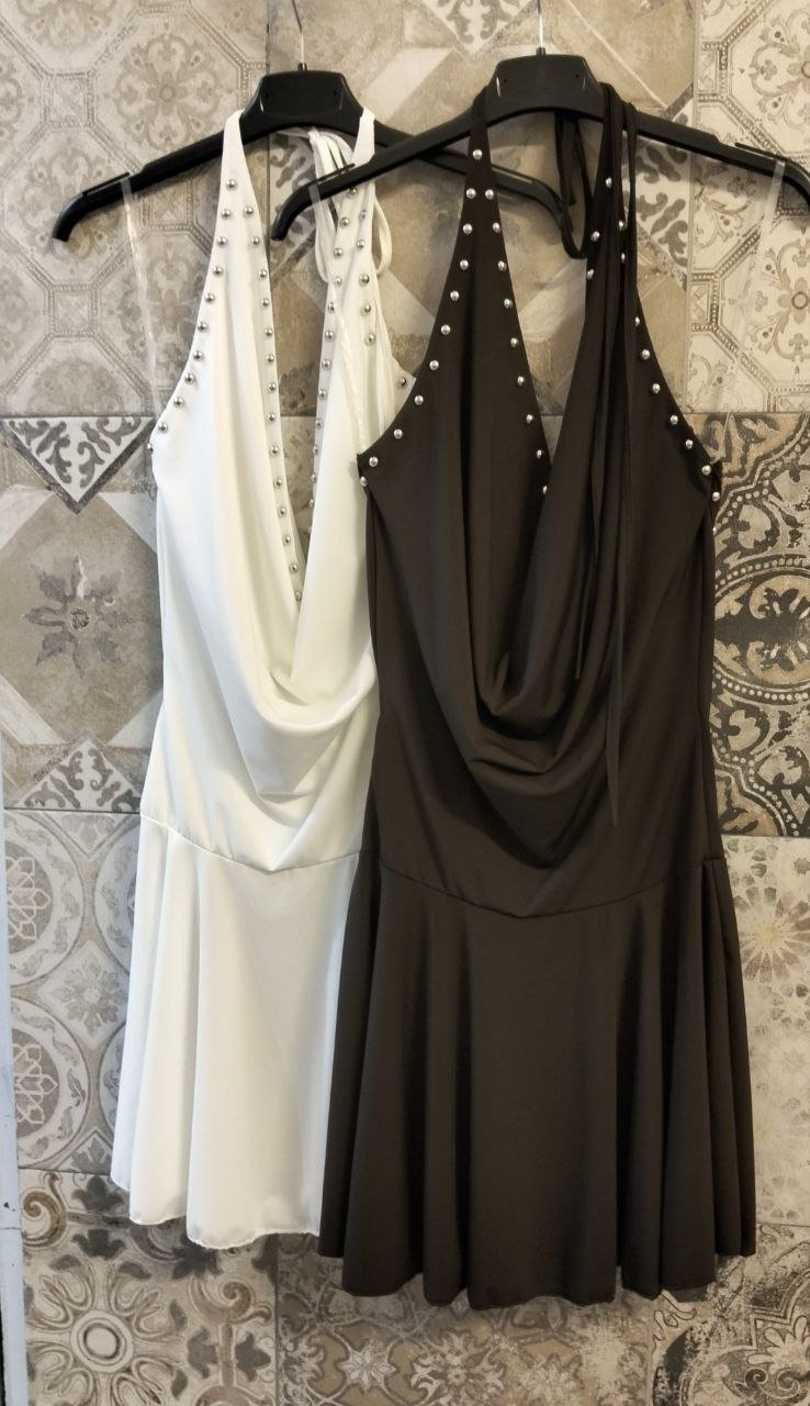 abito borchiato - Dverso Fashion