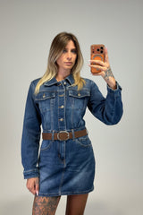 abito camicia jeans - Dverso Fashion