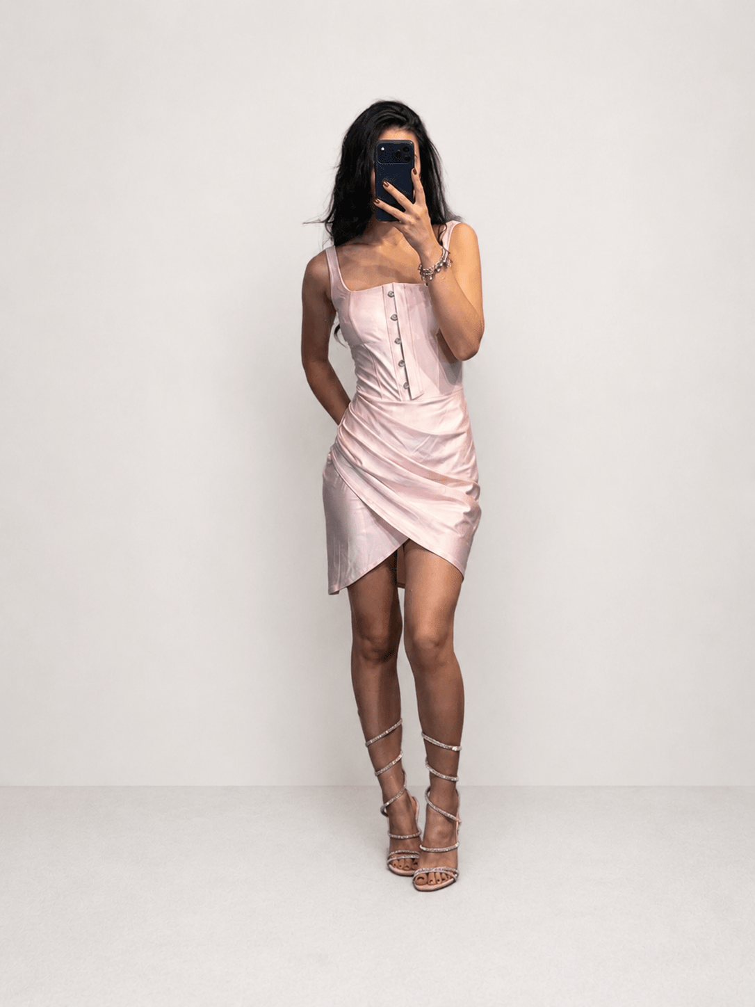 abito celest - Dverso Fashion