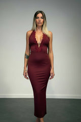 abito federica con pizzo lungo - Dverso Fashion