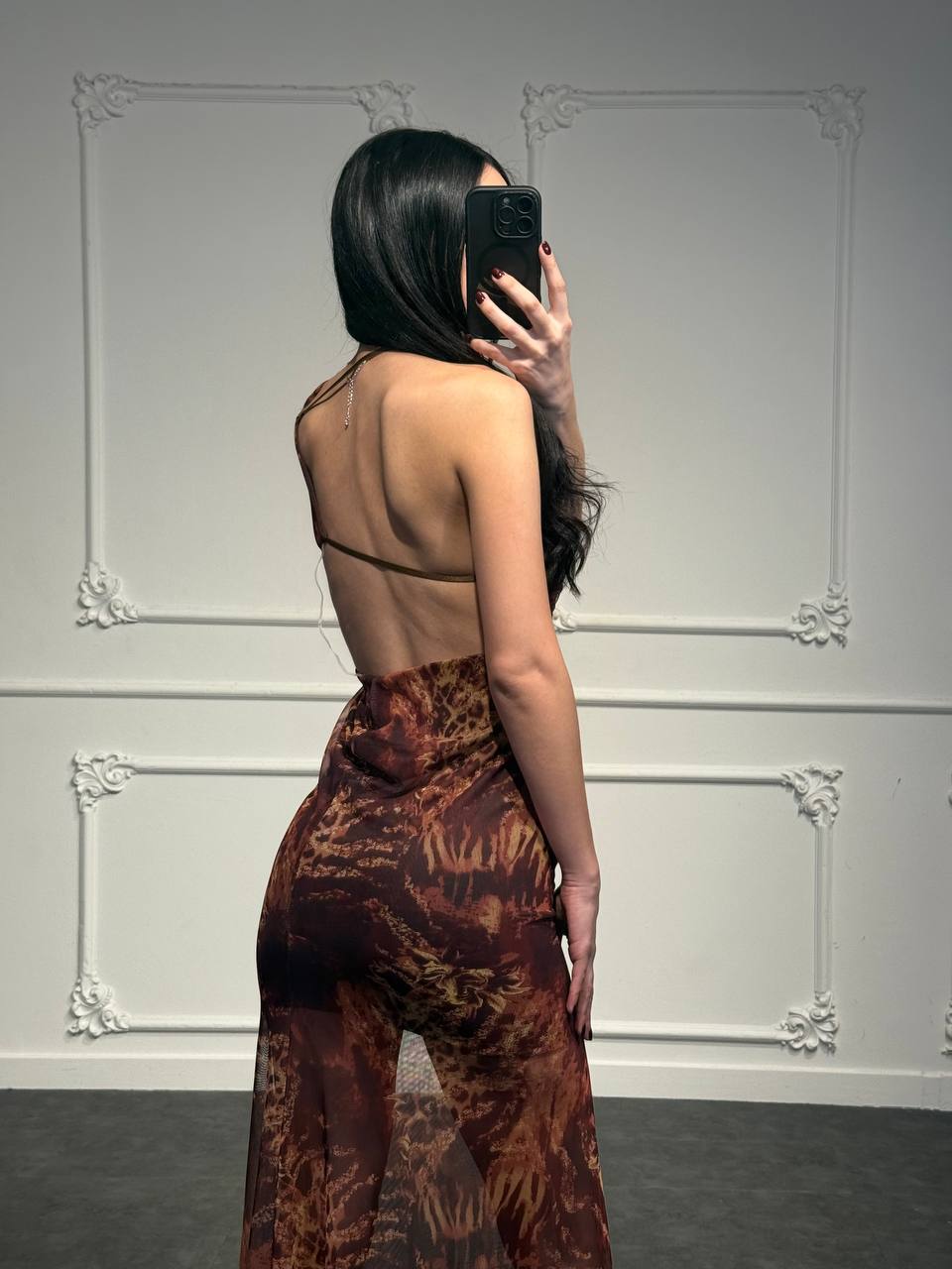 abito fuego - Dverso Fashion