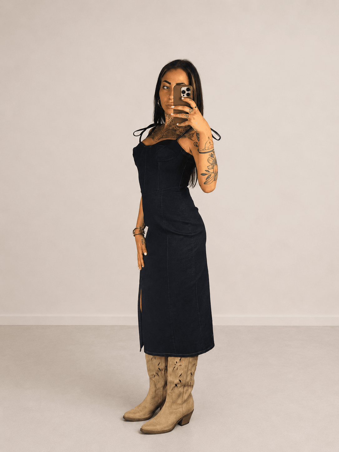 abito gipsy jeans - Dverso Fashion