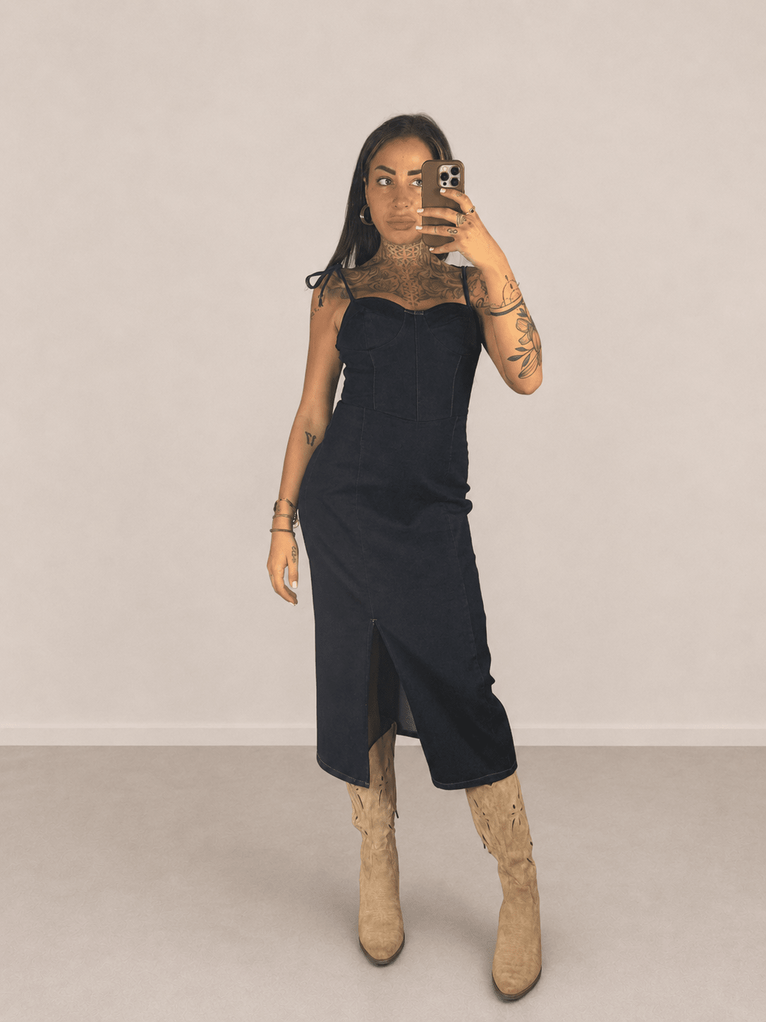 abito gipsy jeans - Dverso Fashion