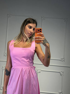 abito giselle in cotone lungo - Dverso Fashion