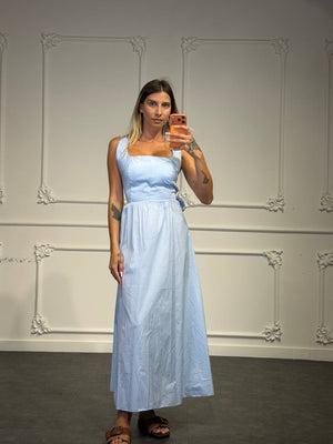 abito giselle in cotone lungo - Dverso Fashion