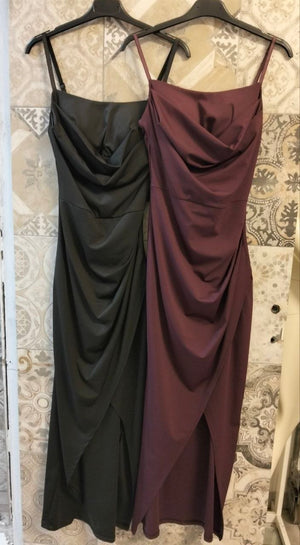 abito kia con spacco - Dverso Fashion