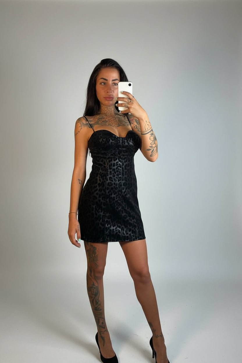 abito leon leather - Dverso Fashion