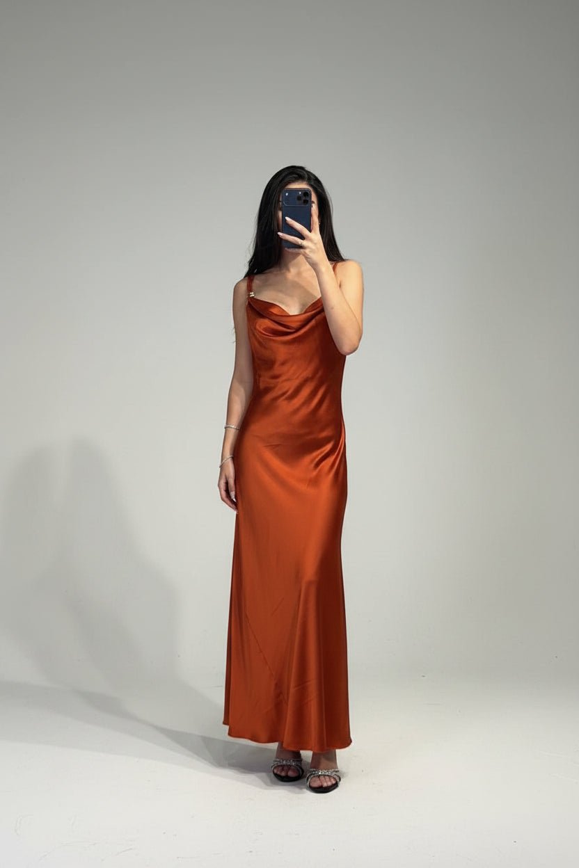 abito madamoiselle satinato - Dverso Fashion