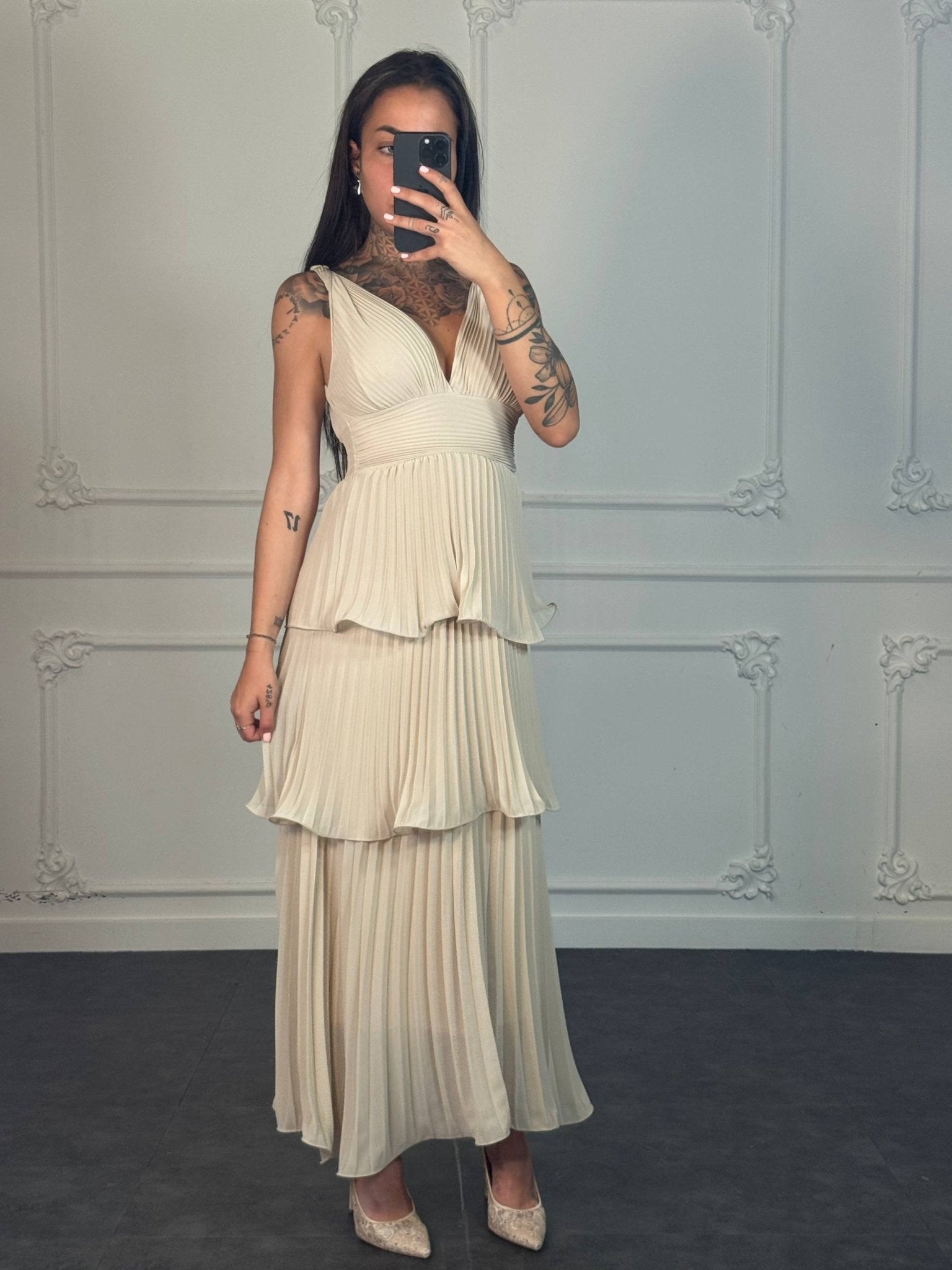 abito plissettato - Dverso Fashion