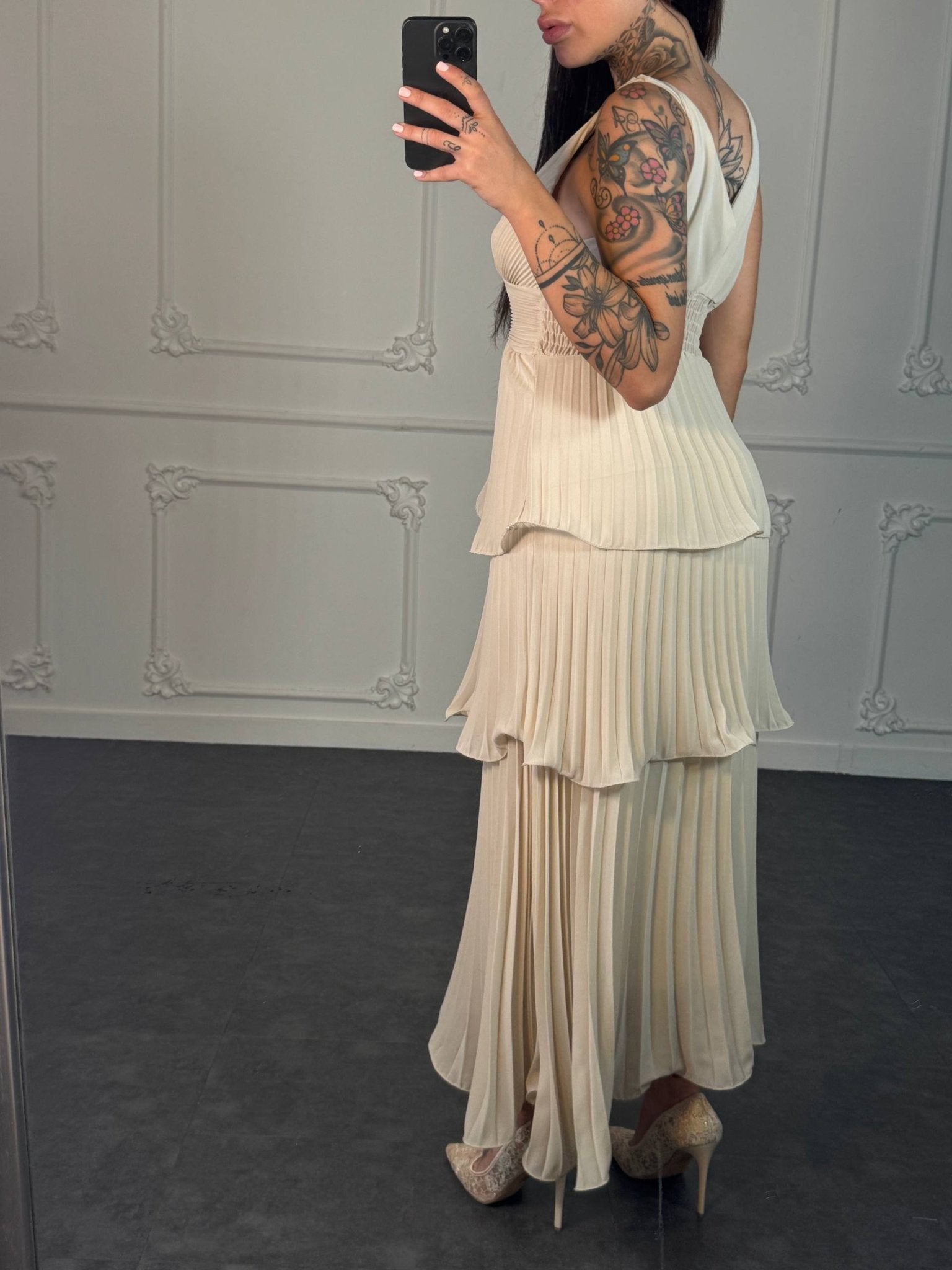 abito plissettato - Dverso Fashion