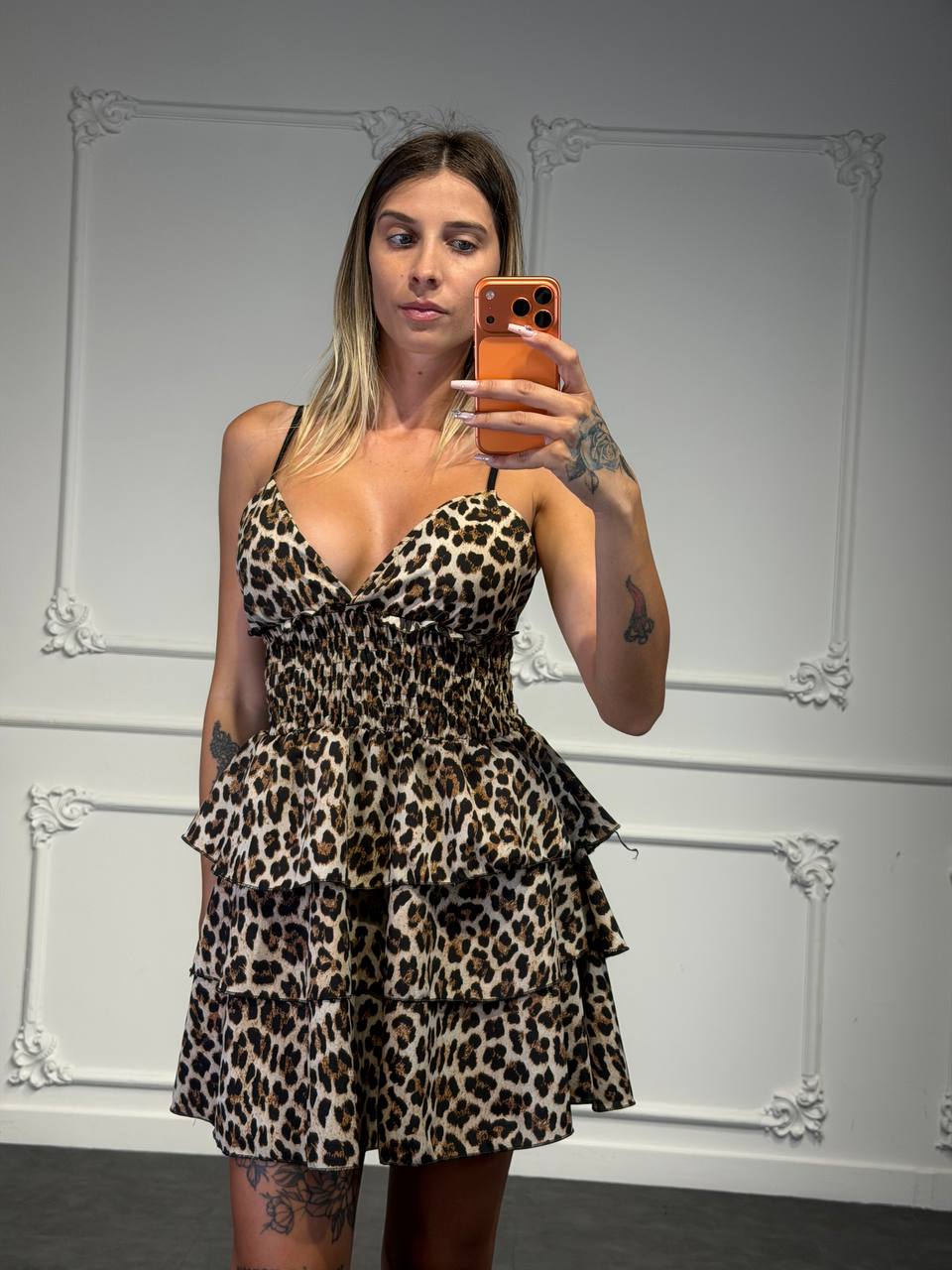 abito roof a balze - Dverso Fashion