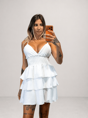 abito roof a balze - Dverso Fashion