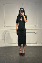 abito scollatura a goccia - Dverso Fashion