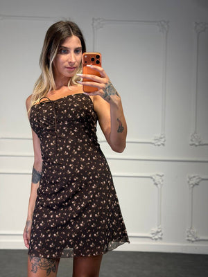 abito sun flower corto - Dverso Fashion