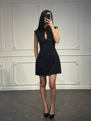 abito svasato con scollatura goccia - Dverso Fashion