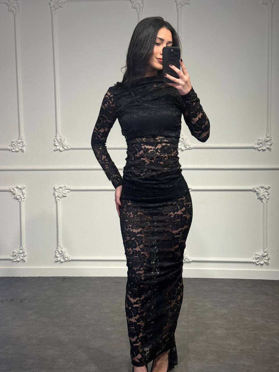 Abito Total Pizzo - Dverso Fashion