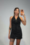 abito wow scollatura halter - Dverso Fashion