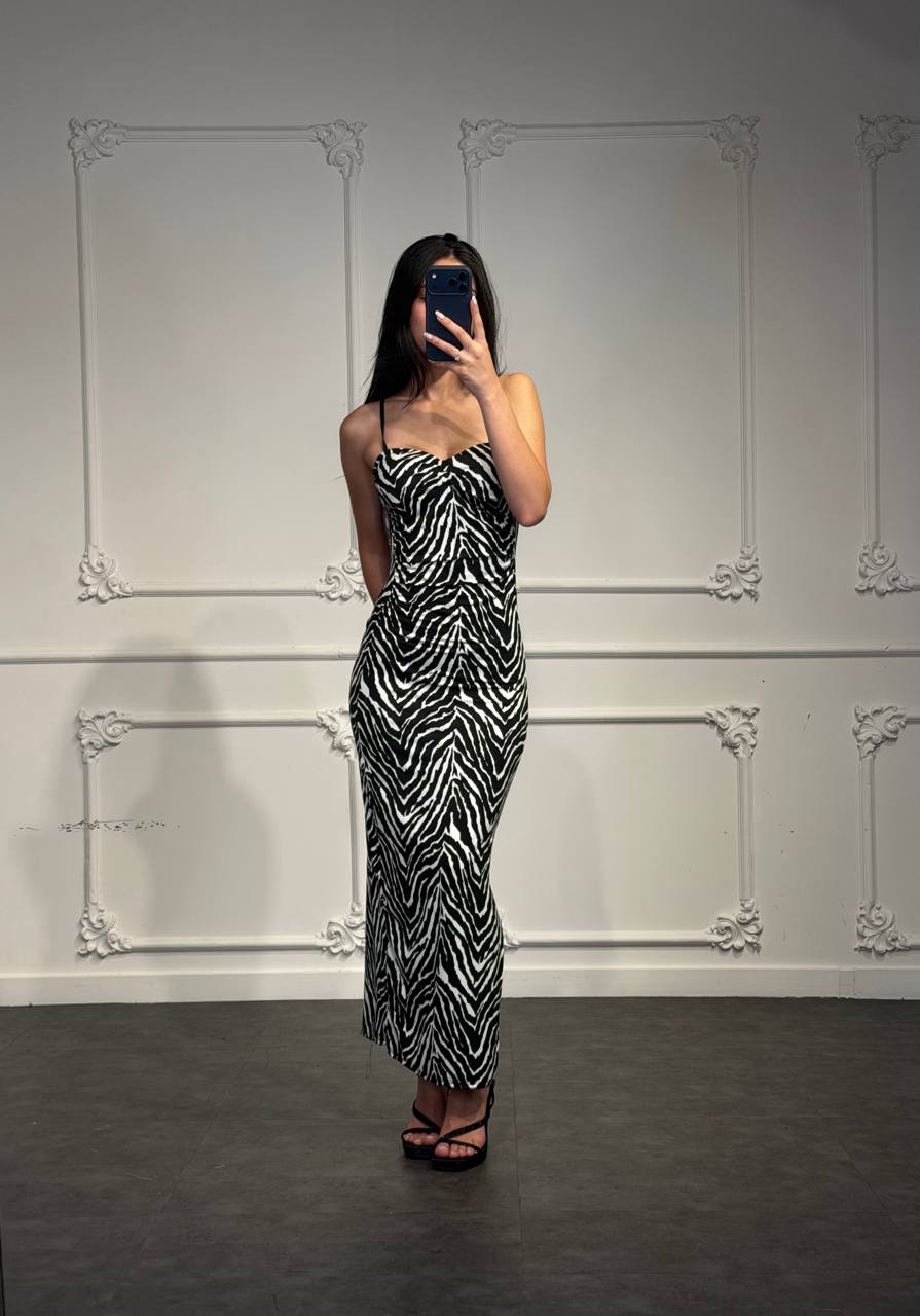 abito zebrato - Dverso Fashion