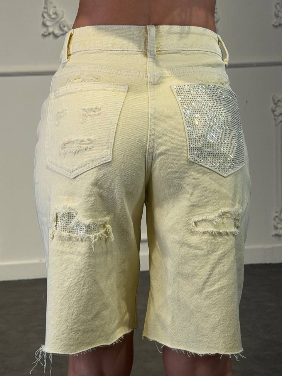 bermuda yellow - Dverso Fashion
